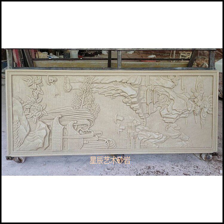 Artificial Sandstone Spray Pool Sculpture Glass Fiber Imitation Bronze Bas-relief Apartment Living Room bedroom Decorative Clouds Murals