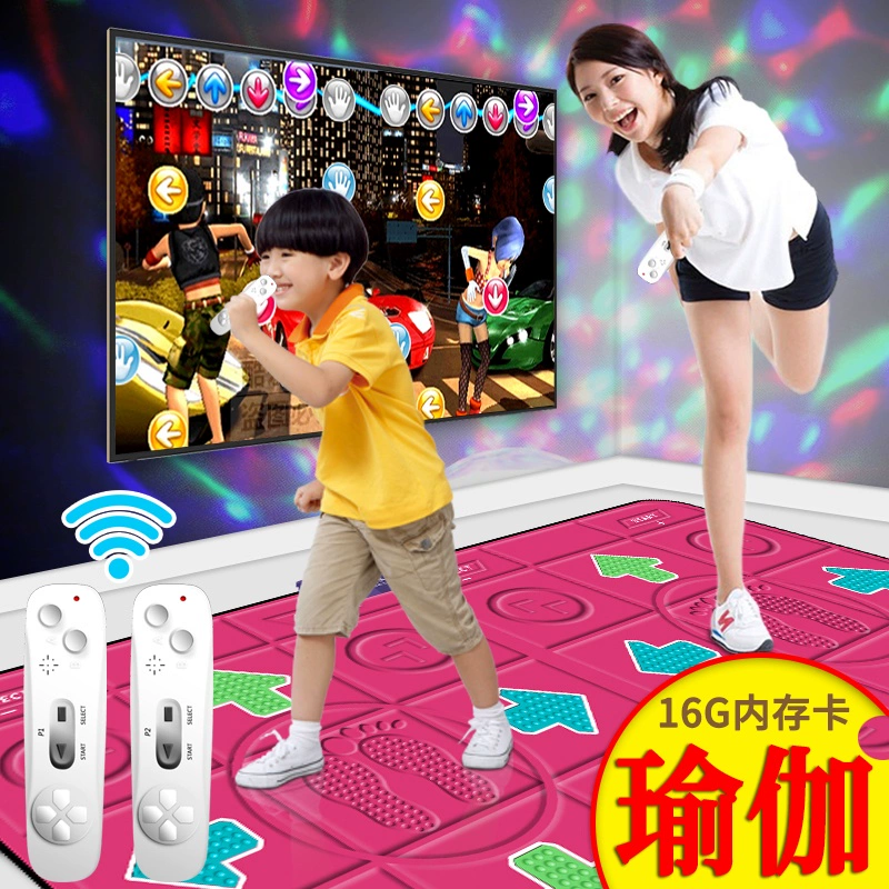 Somatosensory Liên kết TV Dance Pad Mô hình nhà mới TV Phiên bản nâng cao Đàn ông và phụ nữ Gia đình cô gái Bước vào nhà sinh viên - Dance pad