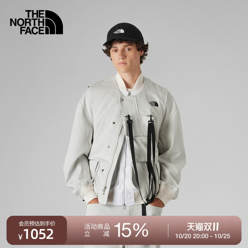 [Tmall Exclusive] North Face Ue Designer Men's Casual Denim Vest with Detachable Features Thenorthface