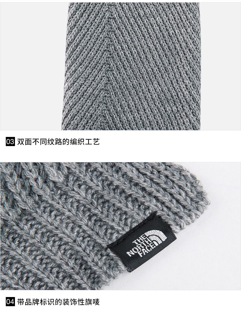 TheNorthFaceUE Khăn quàng cổ đan thương hiệu bib bib ngoài trời thoải mái ấm áp mùa thu đông | 3RIE khăn quàng cổ phượt