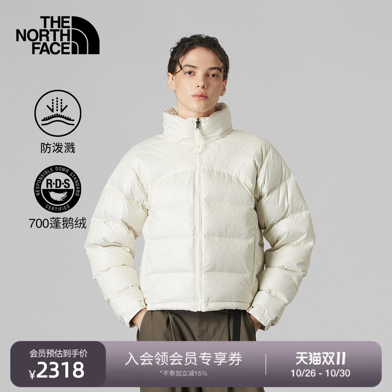 The North Face Ue down Jacket Women's Short Style Goose down Outdoor Warm Water-Repellent Winter Thenorthface