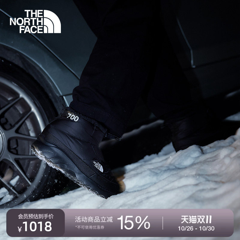 [Same Style as Li Yunrui] North Face Warm Shoes for Men and Women Nuptse Goose down Water-Repellent Thenorthface8Daa