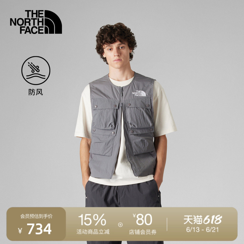 The North Face Ue Designer Men's Windproof Vest with Multiple Pockets, Functional Outdoor Summer Style Thenorthface | 8kg The North Face Ue Designer Men's Windproof Vest with Multiple Pockets, Functional Outdoor Summer Style Thenorthface | 8kg