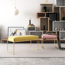 Nordic Shoe Changing Bench Clothing Shop Wearing Footstool Bench Sofa Footstool Light Lavish Fitting Room Bench Bedroom Bedstool