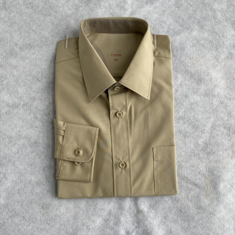 Yellow Men's Thin Shirt with Yellow Lining, Spring and Autumn Inner Shirt, Yellow Long-Sleeved Shirt, Yellow Shirt for Men