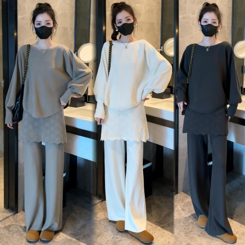 【Kali】High-End Fashion Stylish Suit for Women, Autumn 2026, Slimming Design Top and Wide-Leg Pants Two-Piece Set