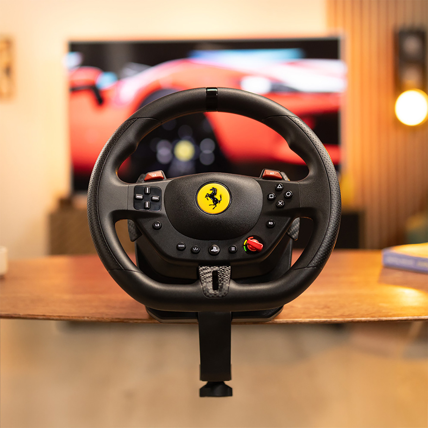 [Ferrari Authorized + Compatible with Ps5]Thrustmaster's New T98 Ferrari 296 Gtb Edition Steering Wheel, Compatible with Ps+Pc for Horizon 5/Acc/F1 Racing Game Simulator