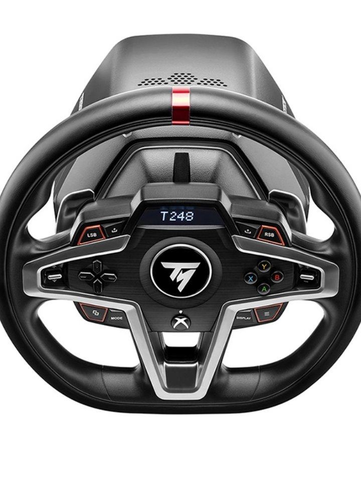 Thrustmaster T248P New Generation Dynamic Force Feedback Gaming Racing Steering Wheel Simulator with Three Pedals Suitable for Ps5/4 Game Consoles/Gt7 Racing