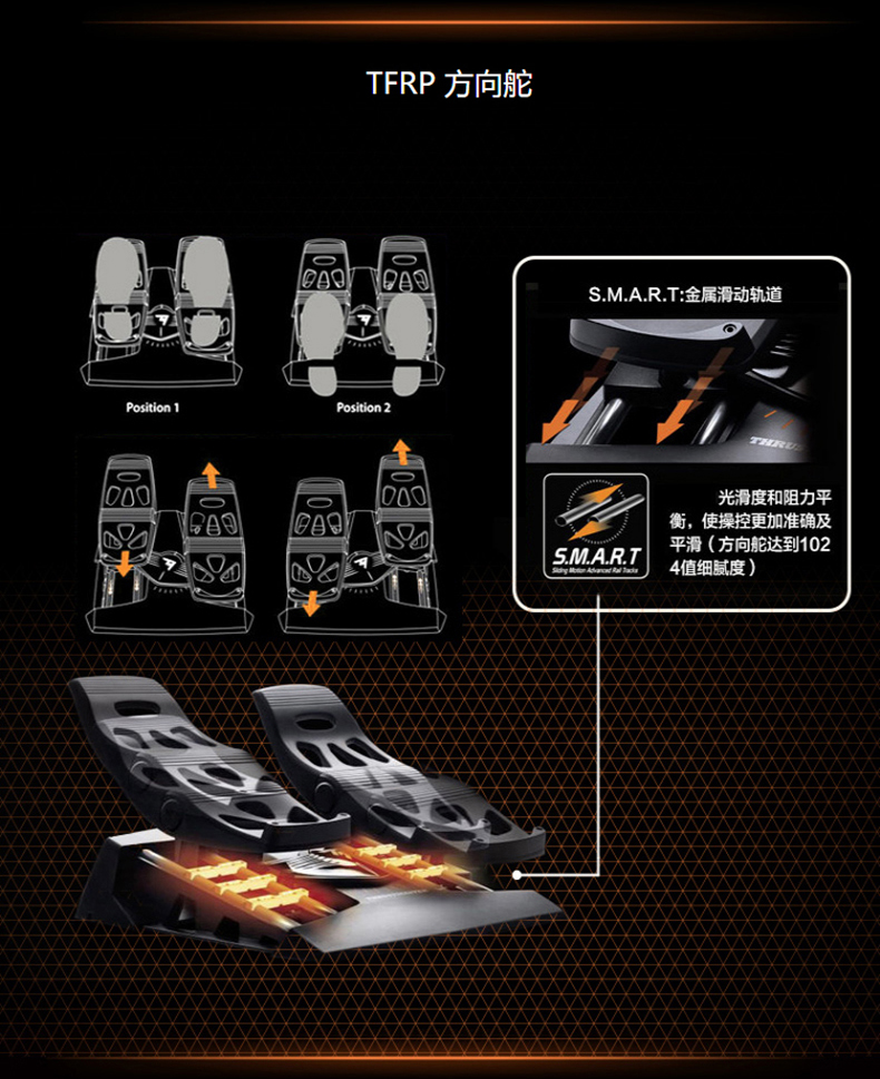 Thrustmaster mapmasite t16000fcs chuyến bay rocker van tiết lưu van tay lái mô phỏng - Cần điều khiển tay cầm chơi game free fire