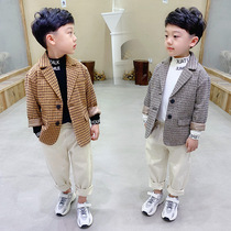 3 Boy suits jacket Leisure 5 Shuai qi 2021 Chunqiu 6 Han version Fashion children Little Western clothes 8-year-old boy blouse