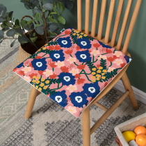 Nordic restaurant chair cushion High elastic encryption sponge cushion detachable and washable student cool and moisture fart pad thickened cotton and linen pad