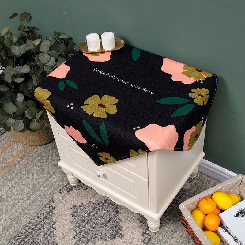 sunscreen cotton linen bedroom bunk bed head cabinet lid cloth square small cabinet cover towels rectangular waterproof table cloth dresser table cloth-Taobao