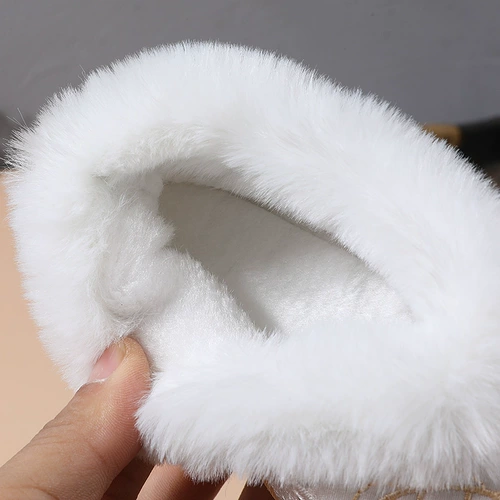 Зимнее ханьфу, обувь, милый кролик, детские флисовые туфли, «сделай сам»