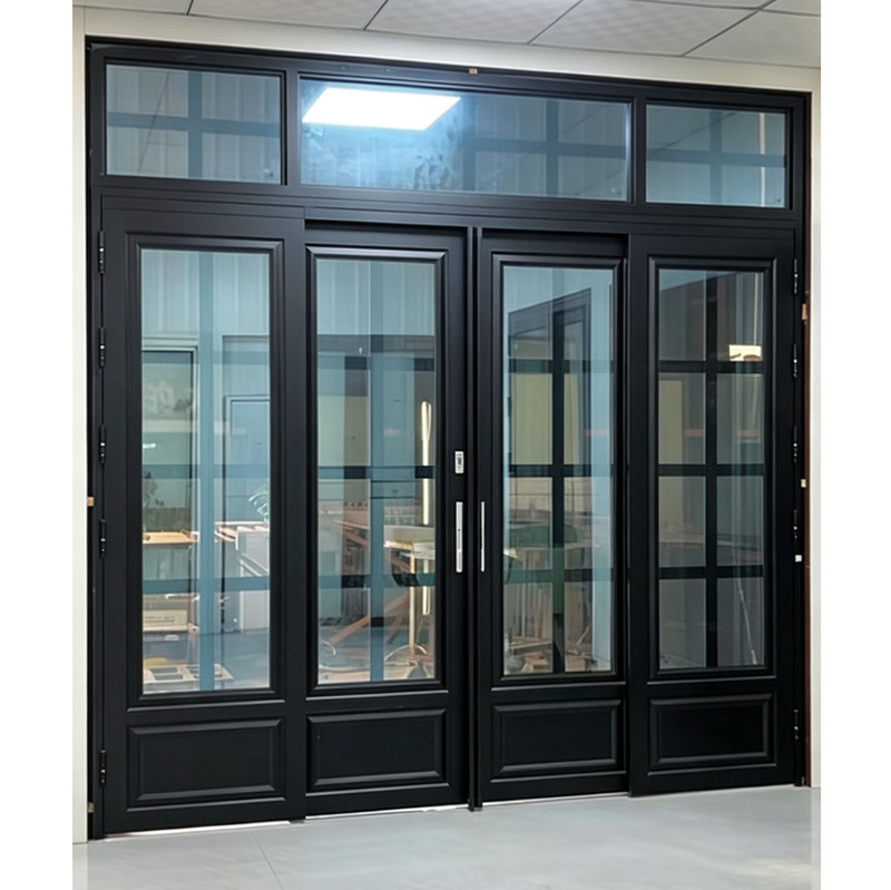 Heavy-Duty Pt Sliding Integrated Door for Entry, Pd Folding Door for Shops, Three-Way Linkage, 180-Degree Wall-Mounted Opening Door