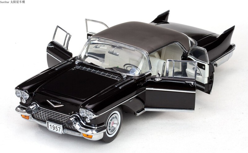 Sunstar Sun Star Car Model Alloy Car Model 1957 Cadillac Black 4001