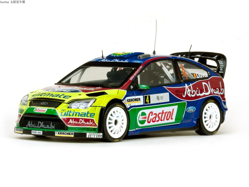 Sunstar 1/18 Alloy Car Model Ford Focus Ford Focus Rs Wrc
