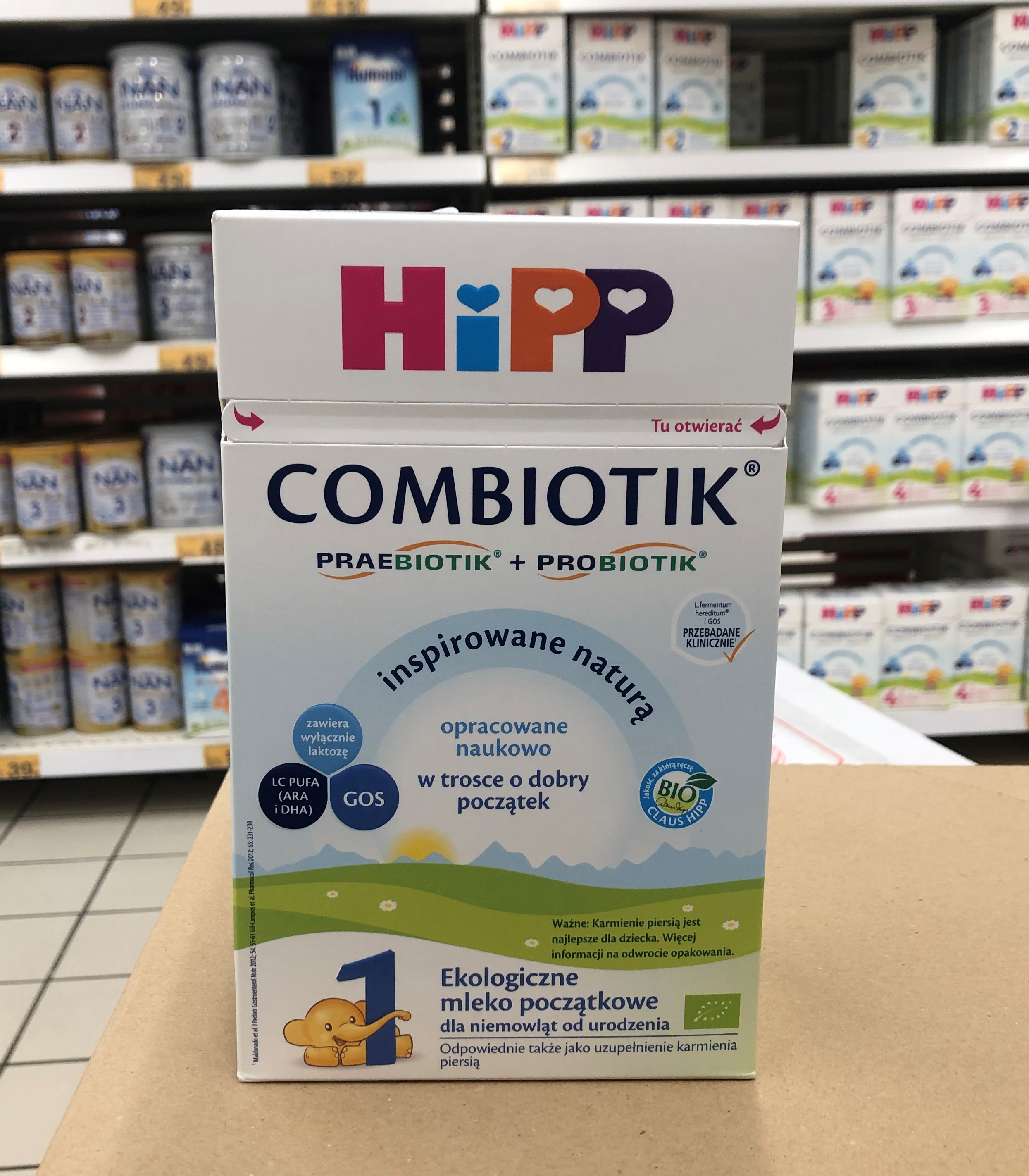 Original imported German HIPP HIPP organic probiotic milk powder 1 segment infant milk powder Polish version 550g