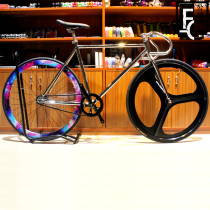 youngbike popular promotion electroplating three knife retro dead flying bicycle men and women electroplating blue starry sky