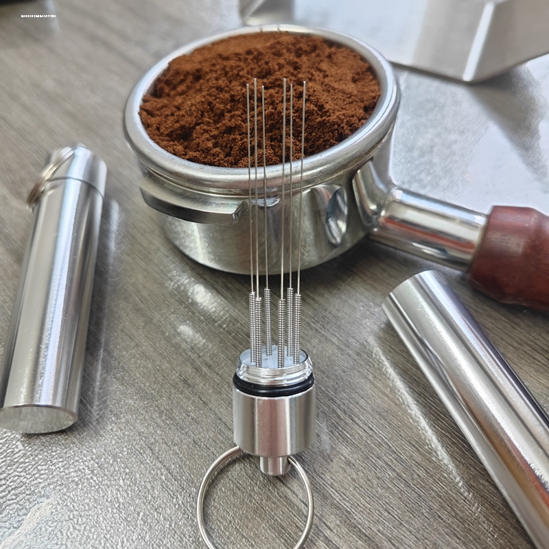 Coffee Magnetic Powder Distribution Needle, Extendable and Even Coffee Powder Distributor, Stainless Steel Mini Powder Needle Coffee Magnetic Powder Distribution Needle, Extendable and Even Coffee Powder Distributor, Stainless Steel Mini Powder Needle