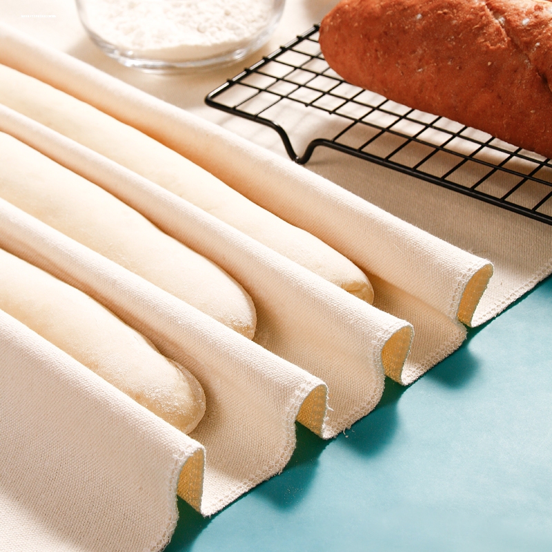Canvas Bread Proofing Cloth for Baguette and European Bread, Thickened and Moisturizing Canvas Baking Mold Dough Cover Cloth
