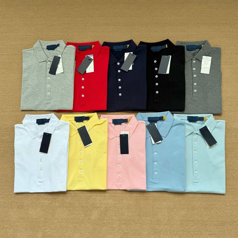 American Style Five-Button Polo Shirt with Embroidered Logo, Slim-Fit Short-Sleeve T-Shirt for Women, Summer