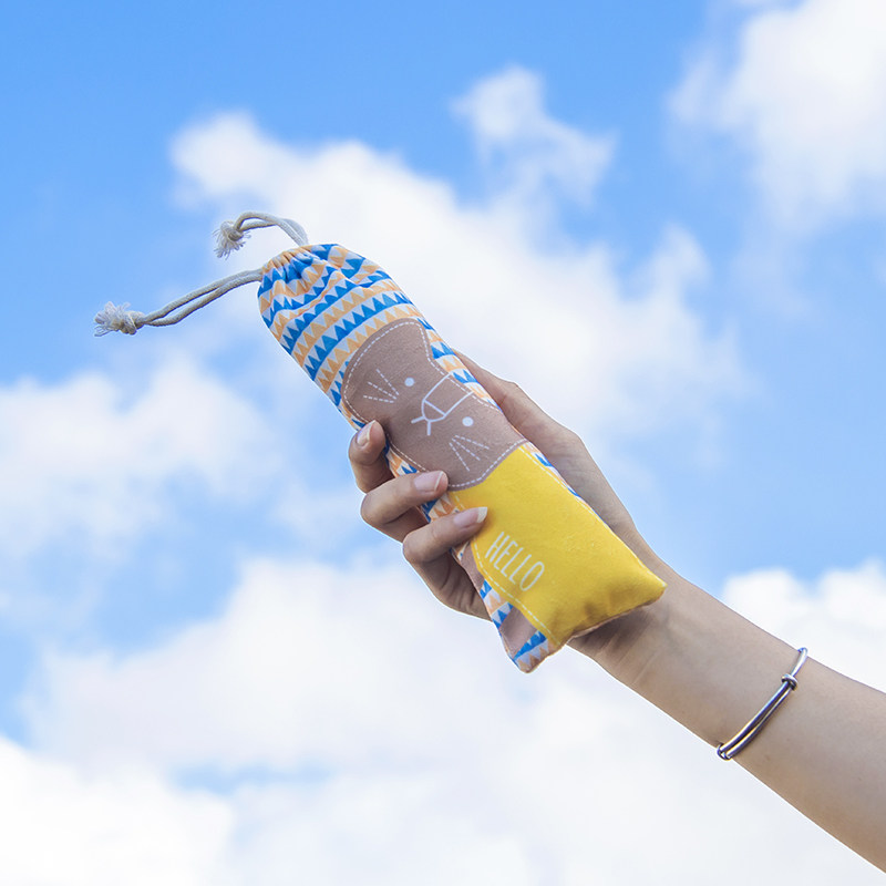 Tableware bag portable children with chopsticks spoon tableware box containing bags small Japanese-style travel tableware bag