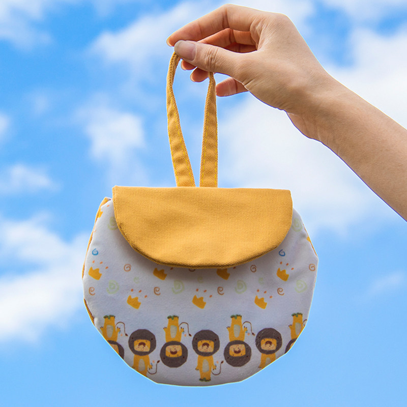 Fun bag coin purse women's small wallet cute fabric ins forest wind key bag canvas small bag student coin purse