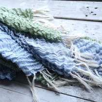 French Hemp Texture Textured Lady Scarf pure linen enzyme washed with soft and skin-friendly wind-proof shawl