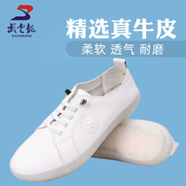 Wu Yunlong Taiji shoes small white shoes head layer cowhide black womens shoes flat soft beef tendon 2020 casual spring and summer