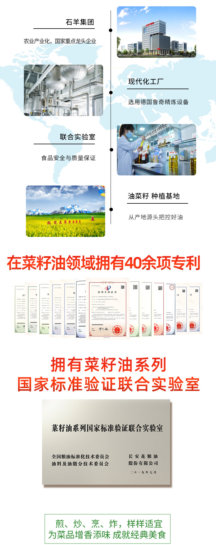 安享好物 安享A级菜籽油-长安花低芥酸 浓香菜籽油 企标 