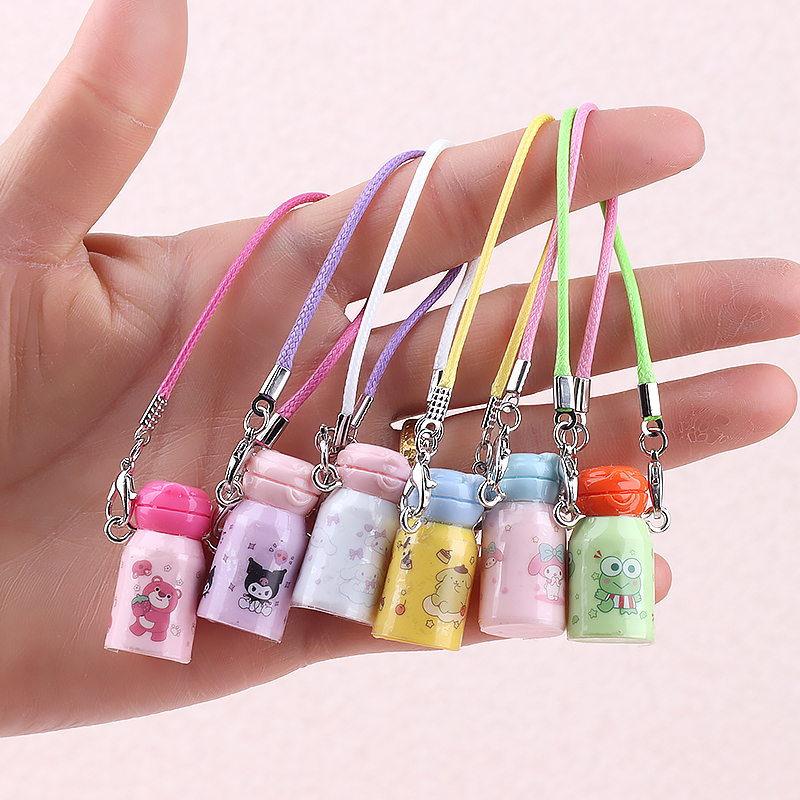 Simulated Cute Cartoon Stickers, Thermos Cup, Small Water Bottle, Water Cup Pendant, Dollhouse Mini Model, Lala Cloth Accessories