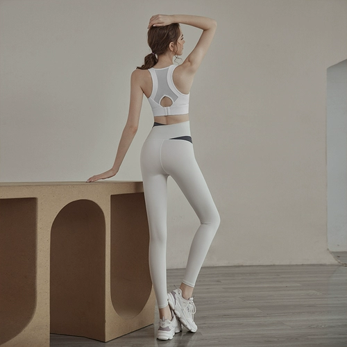 Белье для коррекции формы бедер для спортзала, одежда для йоги, штаны, осенний комплект, высокая талия, в обтяжку, по фигуре, для бега