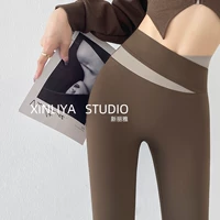 Цвет кофе [композитная талия+встроенная -в подъемной полосе бедра] Эффект живота живота лучше