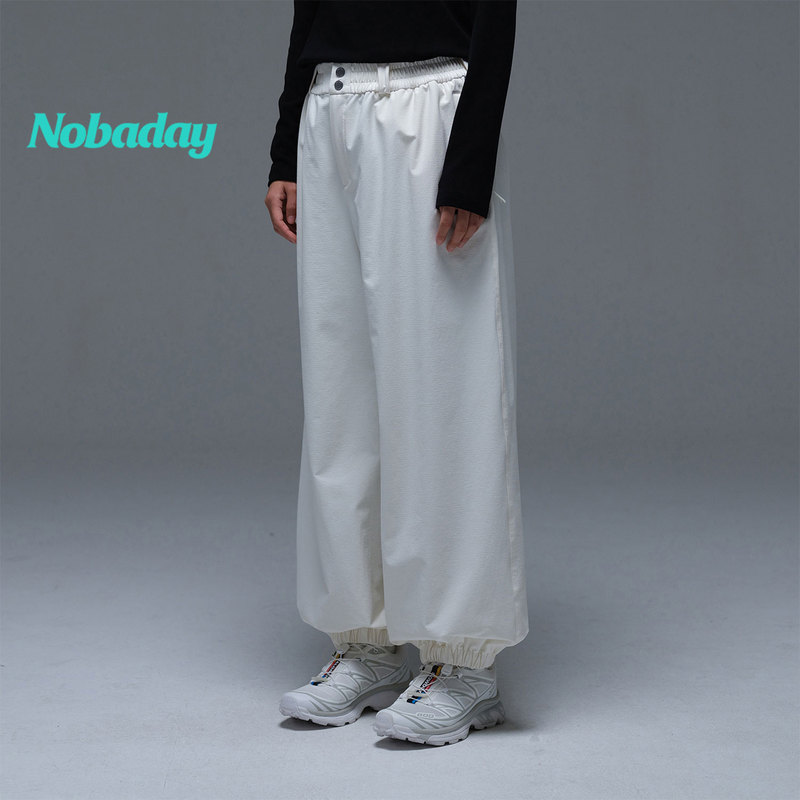Nobaday Waterproof Wide-Leg Pants Windproof Outdoor Loose Slimming Casual Sports Pants Long Pants Women's American High Street Style Nobaday Waterproof Wide-Leg Pants Windproof Outdoor Loose Slimming Casual Sports Pants Long Pants Women's American High Street Style