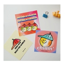 Monthly Stationery Korea Original Simp-markt Hand-painted Sticker Handbill phone DIY Decorative Sticker Wind