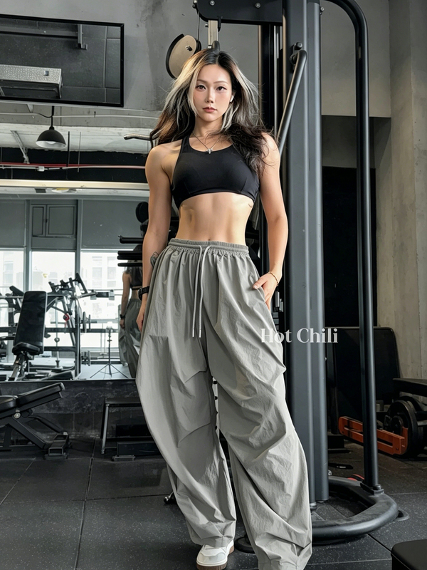 Hotchili Spicy Four-Season Thin Work Pants for Women, Ice-Feel Lycra Fabric, Casual Hiking, Wrinkle-Resistant, Dust-Proof