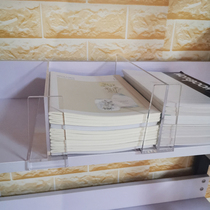 Acrylic bookshelf transparent book stand goods storage display stand partition classification supermarket stationery store pharmacy partition