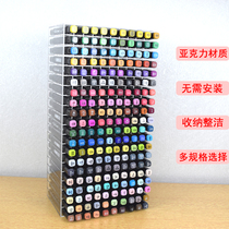 Mark pen holder acrylic transparent storage sub-frame single desktop color pen holder stationery store pen holder display