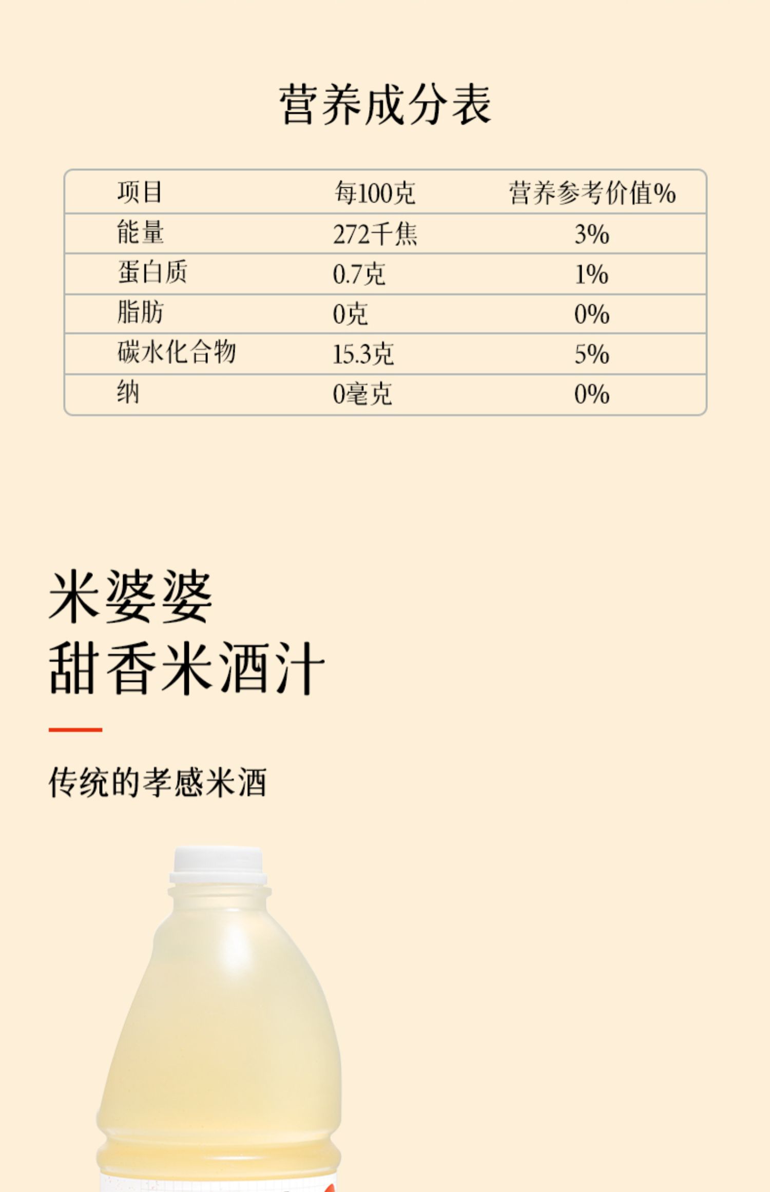 【米婆婆】农家自酿醪糟汁月子米酒1.6L