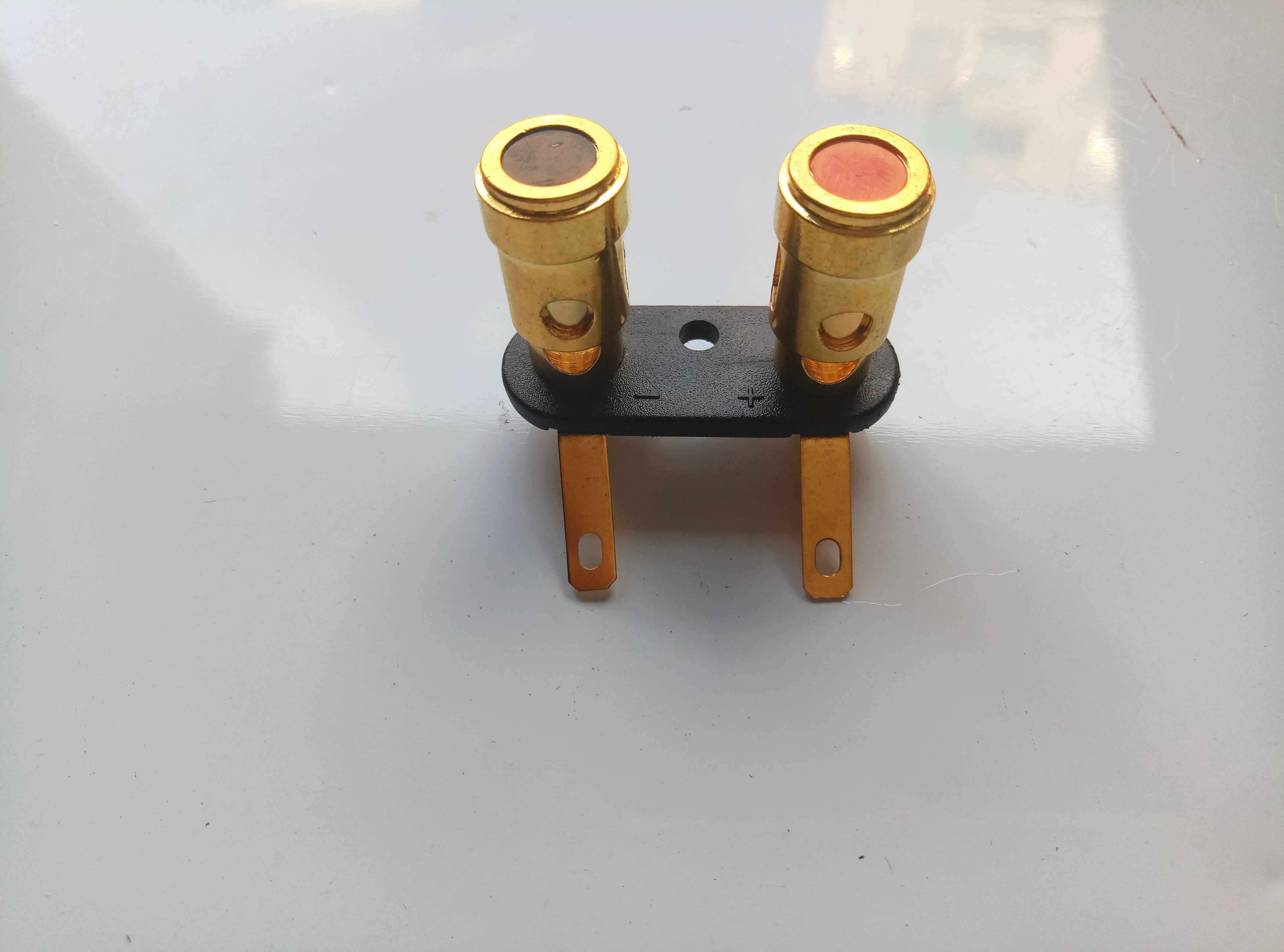 Car horn audio spring push-type terminal subwoofer terminal pure copper terminal