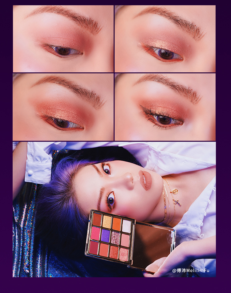 [Cửa hàng chính thức] susisu Suxi Su Liu Shasha bóng cô gái cô gái trong mờ trang điểm khỏa thân sequins etude house phấn mắt