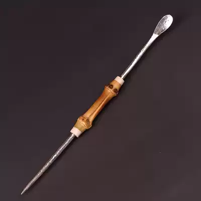Free cloud elegant play new handmade old bamboo root hammer eye pattern one tea needle tea tea tea tea accessories tea props