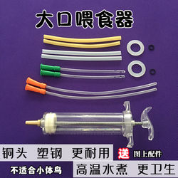 Large Mouth and Large Bird Pigeon Feeder Parrot Turtle Dove Snake Feeding Syringe Needle Plastic Steel Feeder Gastric Tube
