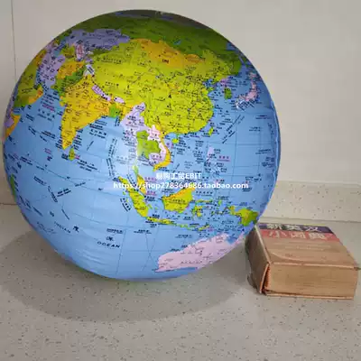 English version of inflatable Earth Model 30-36-54cm teaching map ball demonstration children's geographic Enlightenment auxiliary teaching