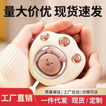 Winter e-commerce cat paw hand warmer cute pet portable cute gift cartoon usb rechargeable hand warmer