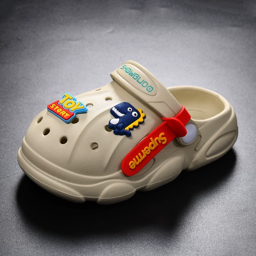 Детские летние тапочки для мальчиков, нескользящие слайдеры, семейный стиль