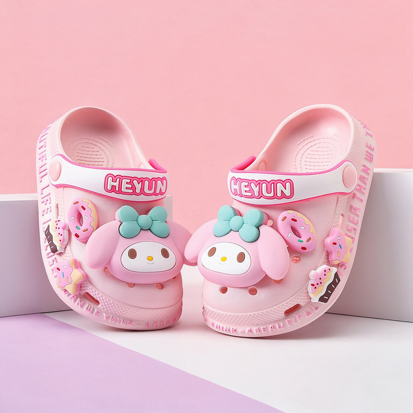 Melody Girls' Clogs Children's Slippers Summer New Model Kids' Summer Non-Slip Girls' Indoor Princess Style — 2