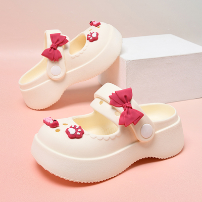 Mary Jane Girls' Sandals, New Summer Style, Princess Girls' Children's Clogs, Girls' Slippers, Stylish and Non-Slip — 1