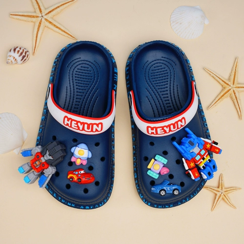 Летние туфли для мальчиков, детские слайдеры, нескользящие тапочки, пляжная пляжная обувь, подходит для подростков, семейный стиль