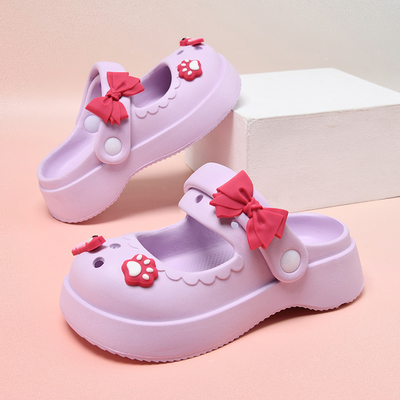 Mary Jane Girls' Sandals, New Summer Style, Princess Girls' Children's Clogs, Girls' Slippers, Stylish and Non-Slip — 3